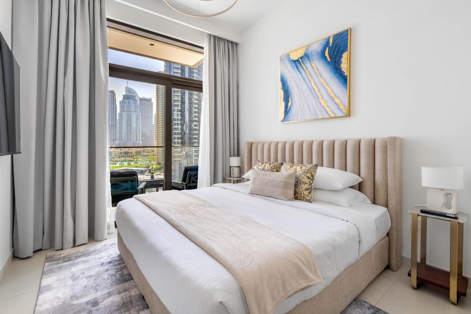 شقة Guestready - Luxurious With Burj Khalifa View *